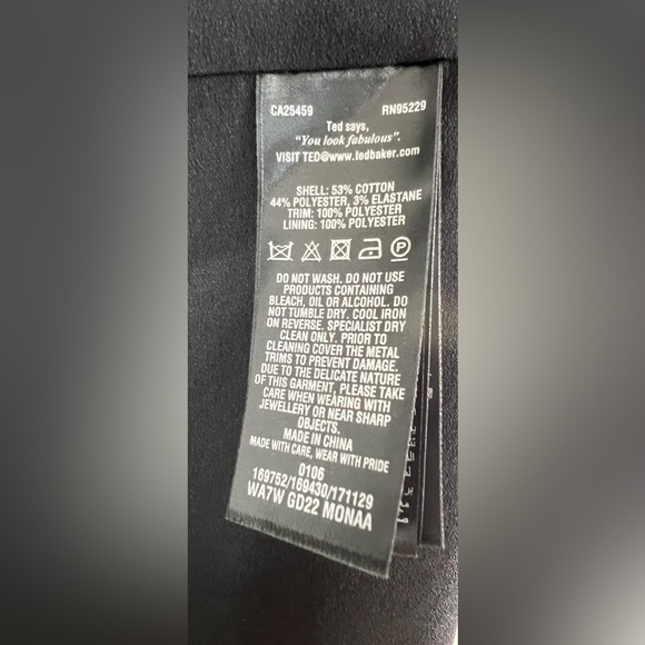 Ted Baker Monaa Lace Black Fit & Flare Midi Half Zip Dress Size 2 - Picture 10 of 13